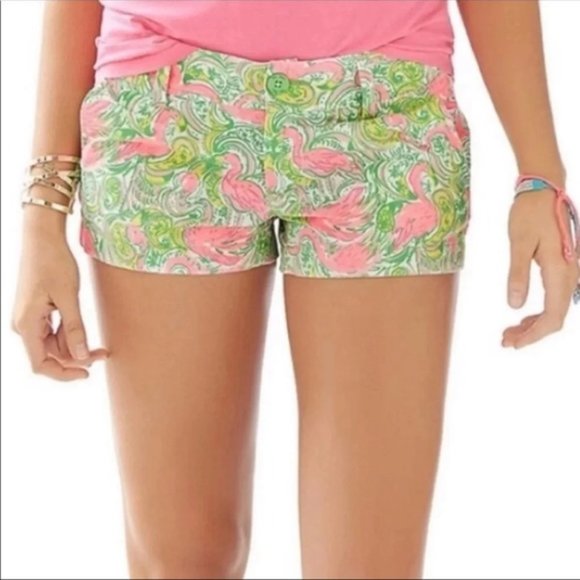 Lilly Pulitzer Pants - Lilly Pulitzer Pink Flamingo Walsh Shorts